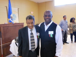 Norman Hill (left) with Nacarci Feaster, president of Milwaukee Chapter of APRI